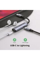 60w Pd 3.0 Şarj Destekli Ve Type-c Lightning Mfi Ses Adaptörü
