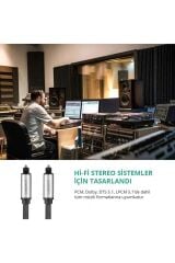 5.1 Dijital Toslink Optik Ses Kablosu 1.5 Metre