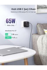 Gan X 65w 3 Type-c Pd Ve Usb Hızlı Şarj Cihazı