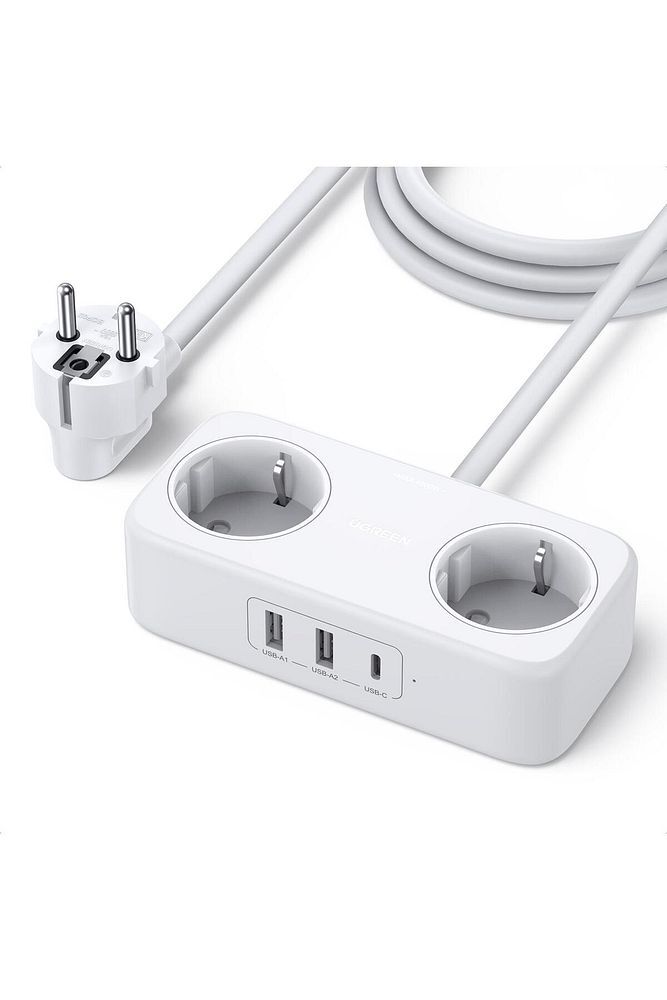 Type-c Usb Çıkışlı 2 Li Akım Korumalı Grup Priz 1.8 Metre