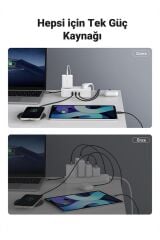 Type-c Usb Çıkışlı 2 Li Akım Korumalı Grup Priz 1.8 Metre