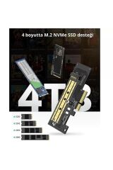 Pcıe 3.0 M.2 Nvme Ve Ngff Okuyucu Adaptör Kartı