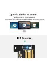 Pcıe 3.0 M.2 Nvme Ve Ngff Okuyucu Adaptör Kartı