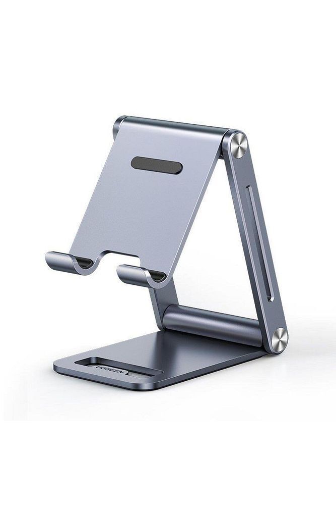 Alüminyum Masaüstü Telefon Tablet Tutucu Stand Gri