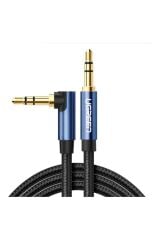 90 Derece L Tipi 3.5mm Aux Ses Kablosu 50 Cm