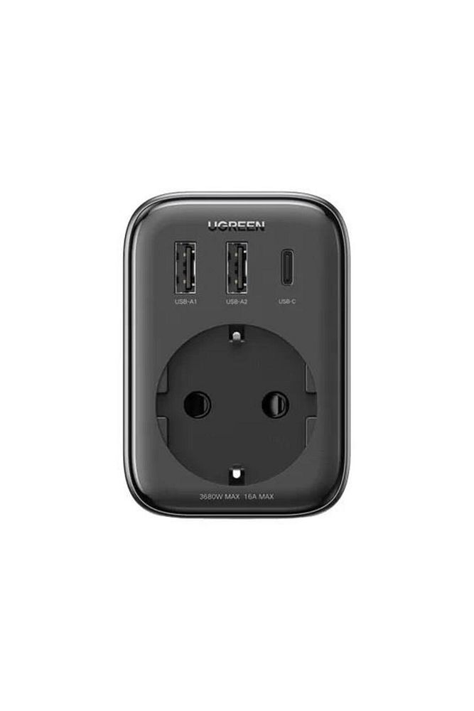 30w Gan Hızlı Şarj Cihazı 2*usb Ve Type-c Akım Korumalı Duvar Prizi