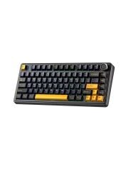 Aula F75 Mekanik Rgb Tkl Gray Switch Kablosuz Makrolu Hot Swap Klavye Siyah