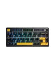 Aula F75 Mekanik Rgb Tkl Gray Switch Kablosuz Makrolu Hot Swap Klavye Siyah