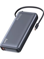 Juo 20000 mAh 130W LED Ekranlı Usb-A + Type-C Kablolu Powerbank Taşınabilir Hızlı Şarj Cihazı