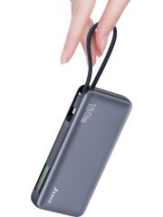 Juo 20000 mAh 130W LED Ekranlı Usb-A + Type-C Kablolu Powerbank Taşınabilir Hızlı Şarj Cihazı