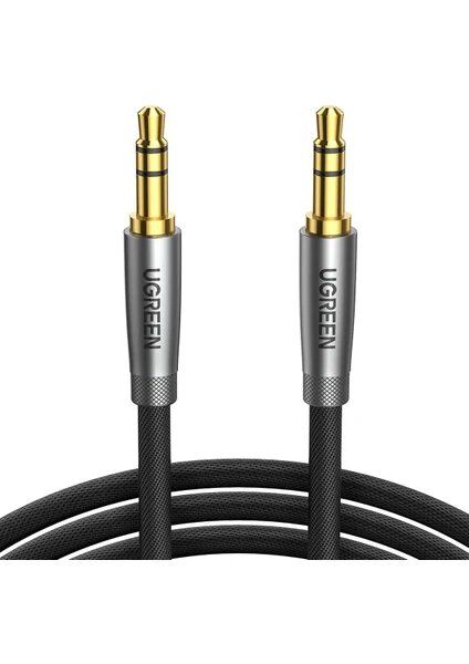 Ugreen 3.5mm Erkek To Erkek Örgülü Aux Ses Kablosu 1 Metre