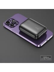 Juo 20000 mAh 65W LED Ekranlı Usb-A + Type-C Kablolu Taşınabilir Hızlı Şarj Cihazı Powerbank