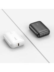 Juo 20000 mAh 65W LED Ekranlı Usb-A + Type-C Kablolu Taşınabilir Hızlı Şarj Cihazı Powerbank