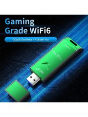 VegGieg 5400 Mbps 2.4ghz/5ghz/6ghz Tri Band Alıcı Verici USB Wifi 6 Adaptör