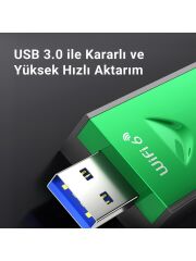VegGieg 5400 Mbps 2.4ghz/5ghz/6ghz Tri Band Alıcı Verici USB Wifi 6 Adaptör