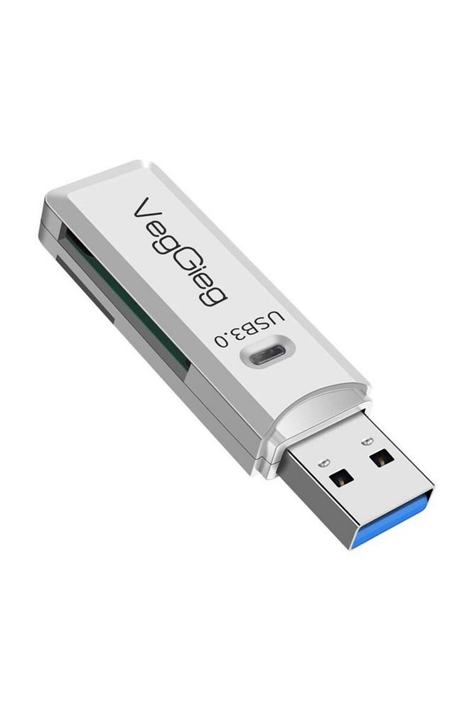 Usb 3.0 Sd Ve Micro Sd Hafıza Kart Okuyucu Beyaz
