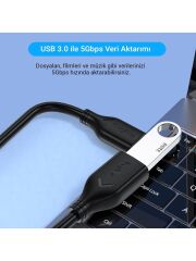 VegGieg USB 3.0 Uzatma Kablosu 1 Metre