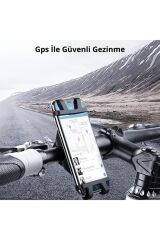 Gidon Bağlantılı Bisiklet Motosiklet Esnek Silikon Telefon Tutucu