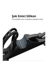 Gidon Bağlantılı Bisiklet Motosiklet Esnek Silikon Telefon Tutucu