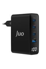 100w Gan Led Ekranlı 3 Type-c Usb-a Hızlı Şarj Cihazı Iphone & Macbook & Notebook Şarj Aleti