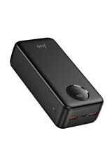 30000 Mah 22.5w Dijital Led Ekranlı Taşınabilir Hızlı Şarj Cihazı Powerbank Siyah