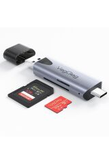 Type-c Ve Usb 3.0 Sd-microsd Tf Kart Okuyucu