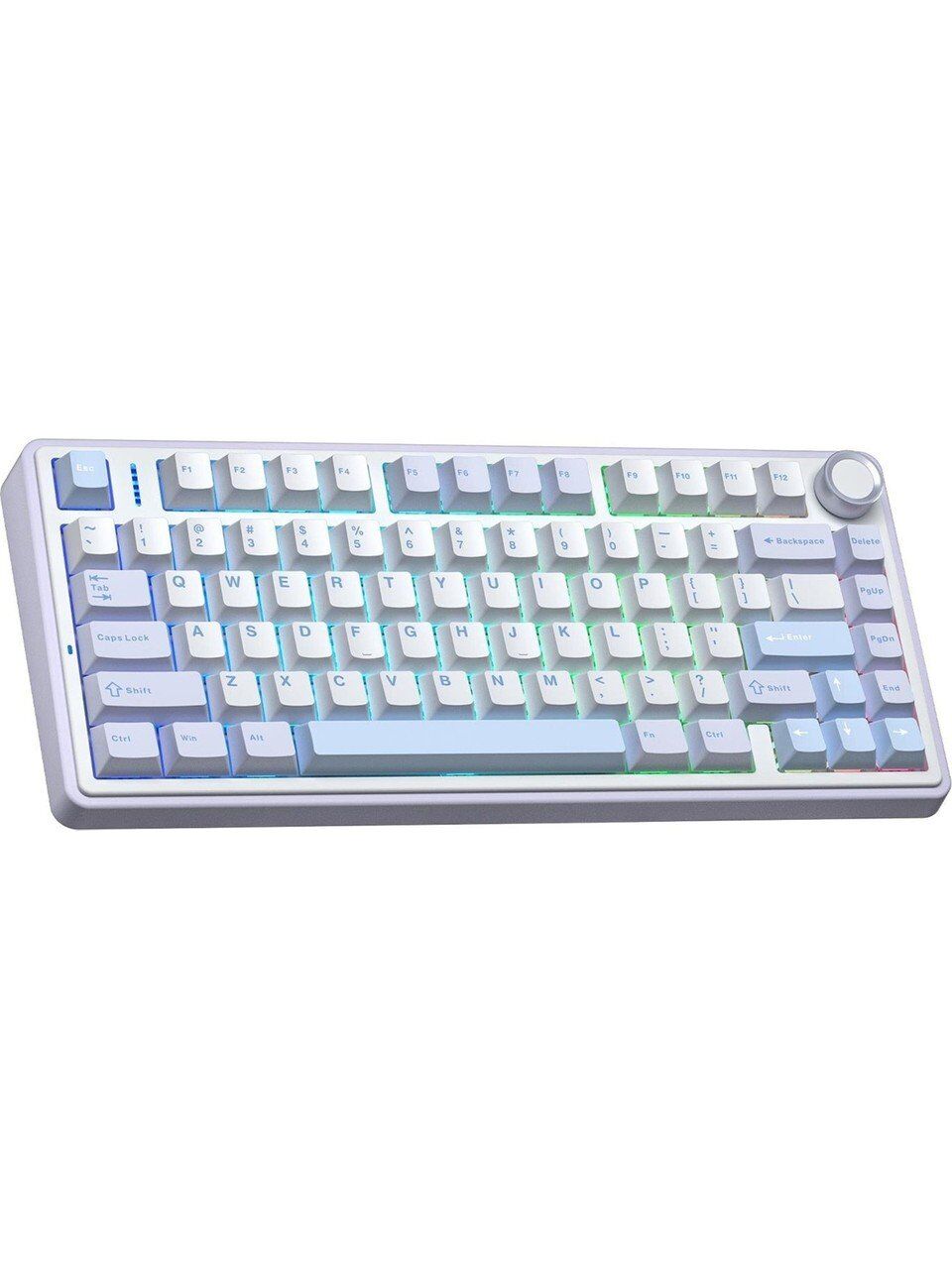 Aula F75 Mekanik Rgb Tkl Nimbus V3 Switch Kablosuz Makrolu Hot Swap Klavye Buz Mavisi