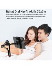 Juo 360° Dönen Uzun Kollu Ayarlanabilir Tablet ve Telefon Tutucu Stand