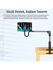 Juo 360° Dönen Uzun Kollu Ayarlanabilir Tablet ve Telefon Tutucu Stand