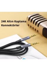 3.5mm Hi-fi Erkek To Erkek Trrs Aux Ses Ve Mikrofon Kablosu 3 Metre