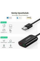 3.5mm Harici Usb Ses Kartı Beyaz