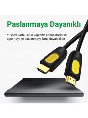 VegGieg 4K 60Hz 18GBPS Hdr Arc Hdcp Destekli HDMI 2.0 Kablo 5 Metre