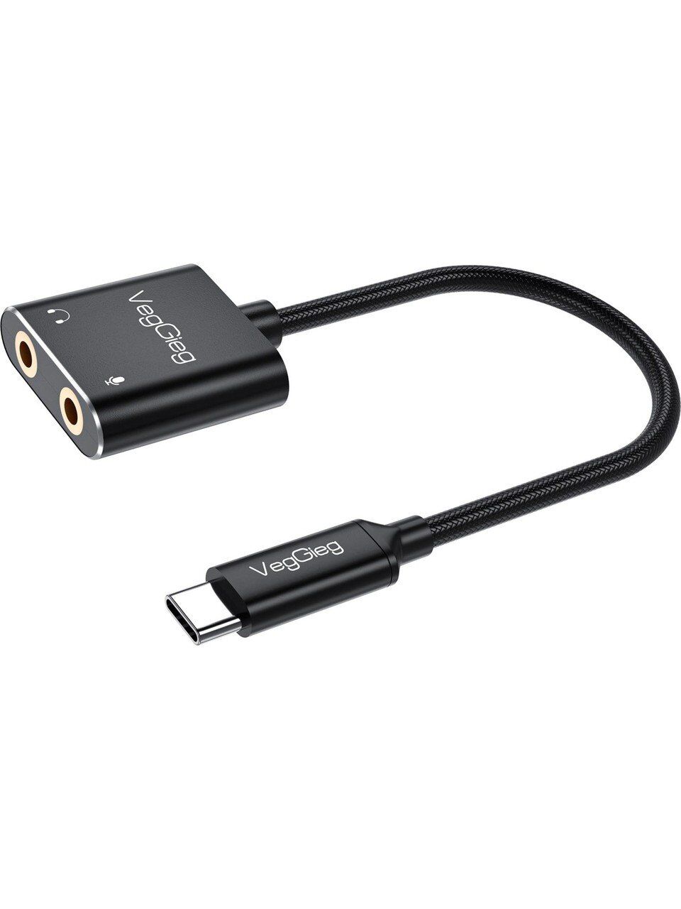 VegGieg Type-C Ses Kartı 3.5mm Kulaklık ve Mikrofon Girişli