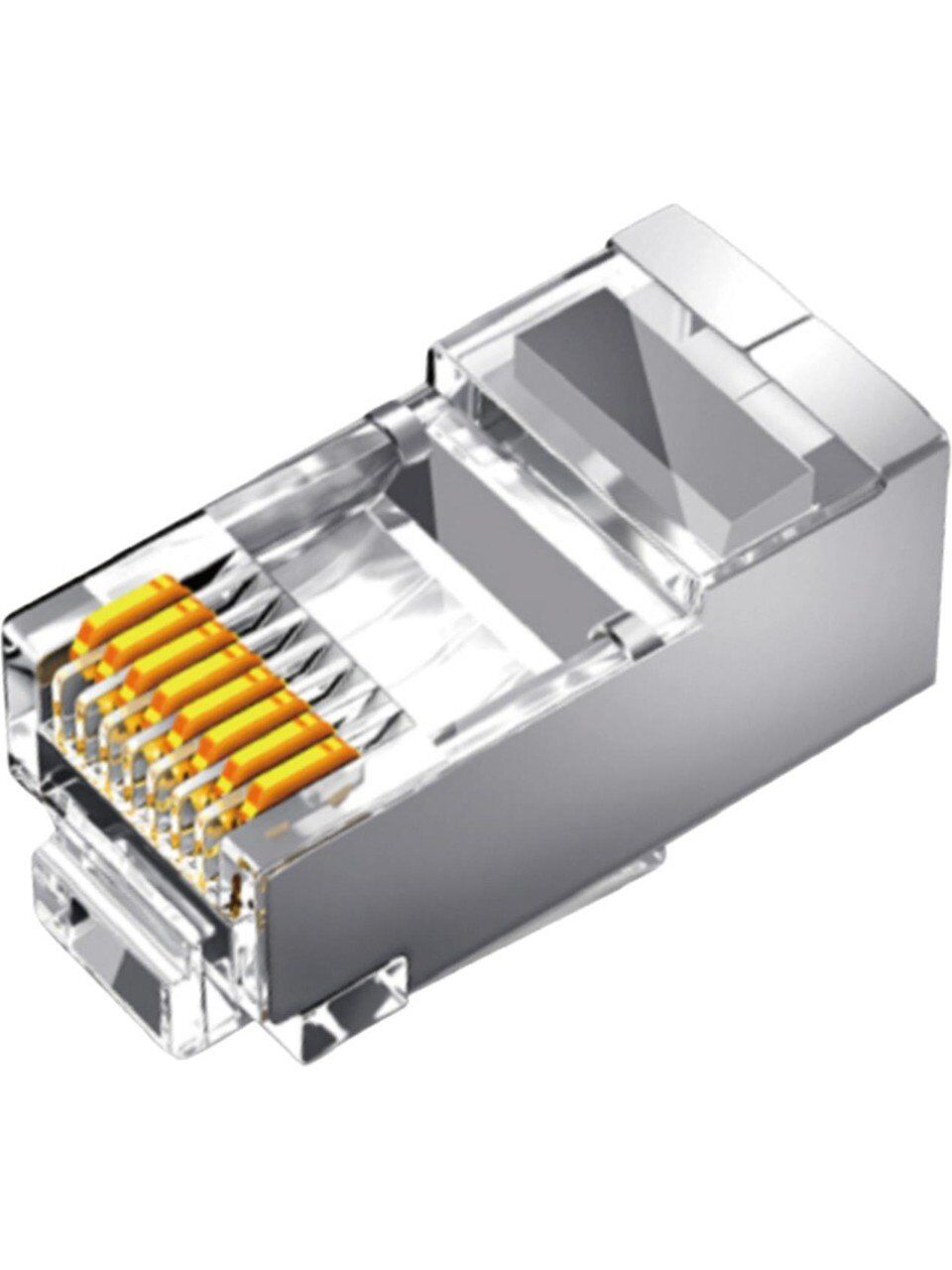 VegGieg Cat6 Metal RJ45 Jack 8P8C Ethernet Konnektörü Altın Kaplama 102 Adet
