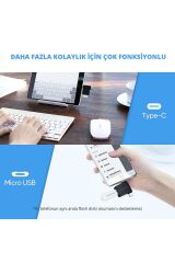 Usb 3.0 Type-c Ve Micro Usb Dönüştürücü Adaptör