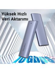 VegGieg 10GBPS USB 3.1 Gen2 M.2 Sata Ngff Nvme SSD Disk Kutusu
