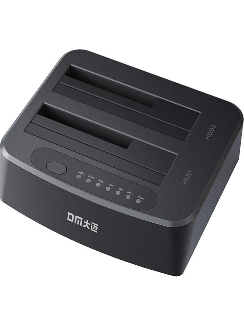 DM Çift Slotlu Offline Clone Usb3.0 Sata 2.5 / 3.5 Inch HDD SSD Dock Station Klonlama