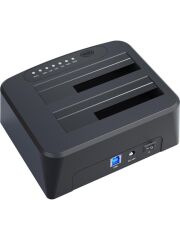 DM Çift Slotlu Offline Clone Usb3.0 Sata 2.5 / 3.5 Inch HDD SSD Dock Station Klonlama