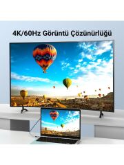 VegGieg USB 3.1 Type-C Pd 100W 5A 10GBPS 4K 60Hz Destekli Kablo 2 Metre