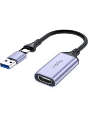 VegGieg 1080P 60Hz HDMI Video Capture Card USB 3.0 ve Type-C Görüntü Yakalama Kartı
