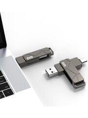 DM PD198 Metal Usb3.2 Gen1 Type-C Otg Flash Bellek 64GB