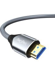 VegGieg 8k 60Hz 4K 120Hz 48 Gbps Hdr Arc Hdcp Örgülü HDMI 2.1 Kablo 1.5 Metre