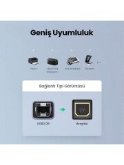 Ugreen USB-B to Type-C Dönüştürücü Adaptör