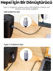 Ugreen USB-B to Type-C Dönüştürücü Adaptör