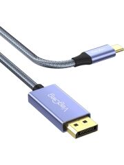 8K/60Hz 4K/144Hz/120Hz Type-C 3.1 To Displayport 1.4 Çift Yönlü Kablo 2 Metre 1 8K/60Hz 4K/144Hz/120Hz Type-C 3.1 To Displayport 1.4 Çift Yönlü Kablo